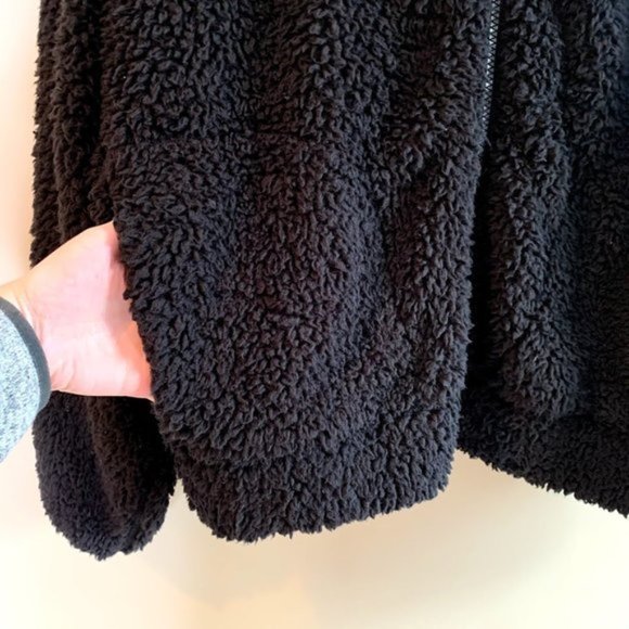 Lou & Grey Teddy Sherpa Zip Front Hoodie - M - Picture 7 of 9